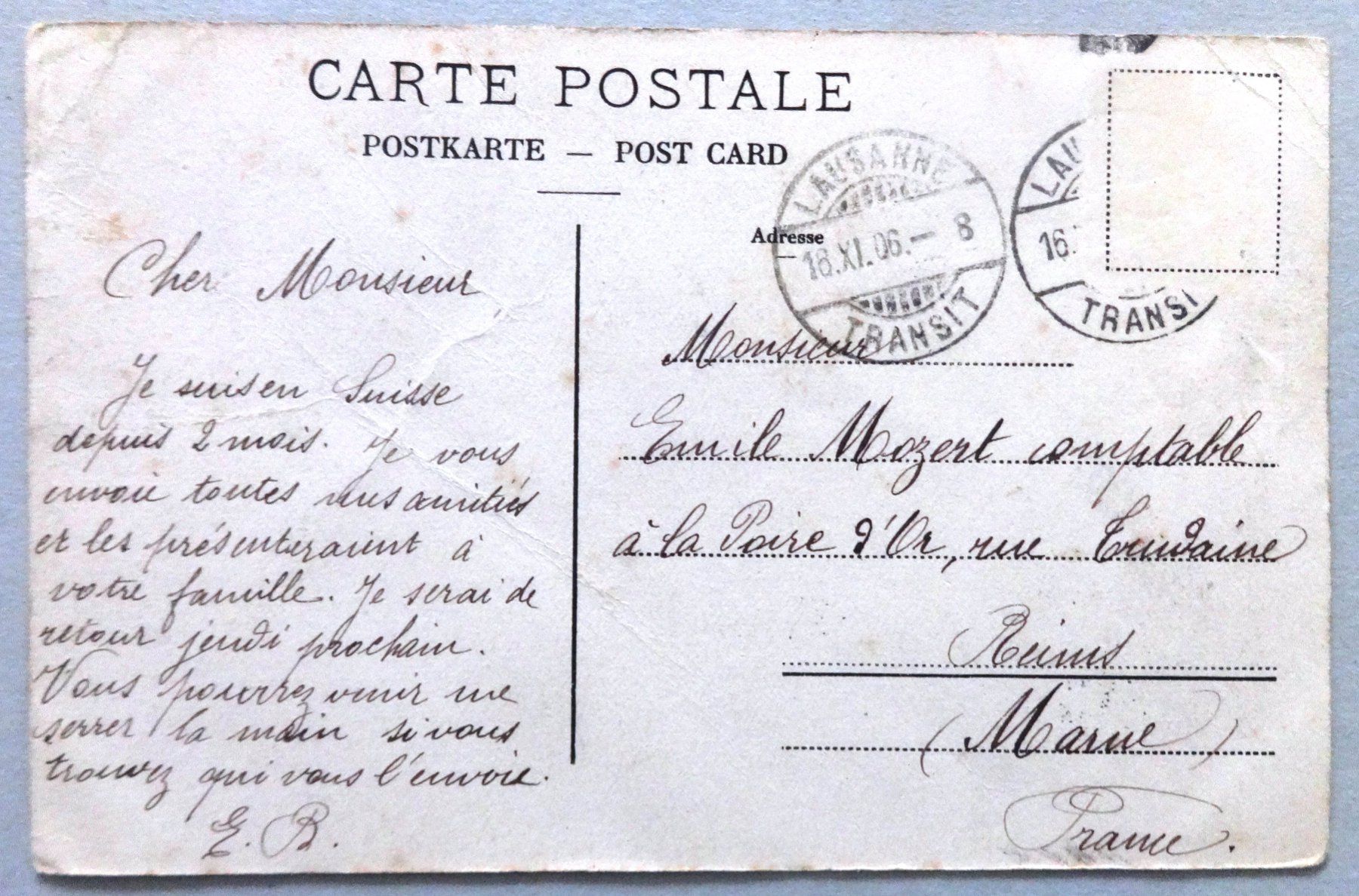 Cartoline postali: Ouchy - Quai et Port – Difettoso da Fétigny venduto da Billy2miny 1