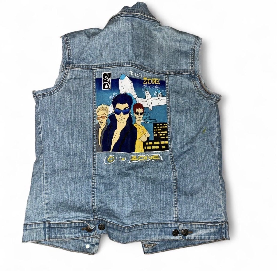 Gilet & Giacche: Jeans Weste mit Aufdruck  – Nuovo (secondo la descrizione) da Marbach SG venduto da Rob_sta 1