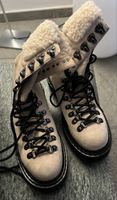 Stiefeletten beige Groesse 36 mit Fell neuwertig