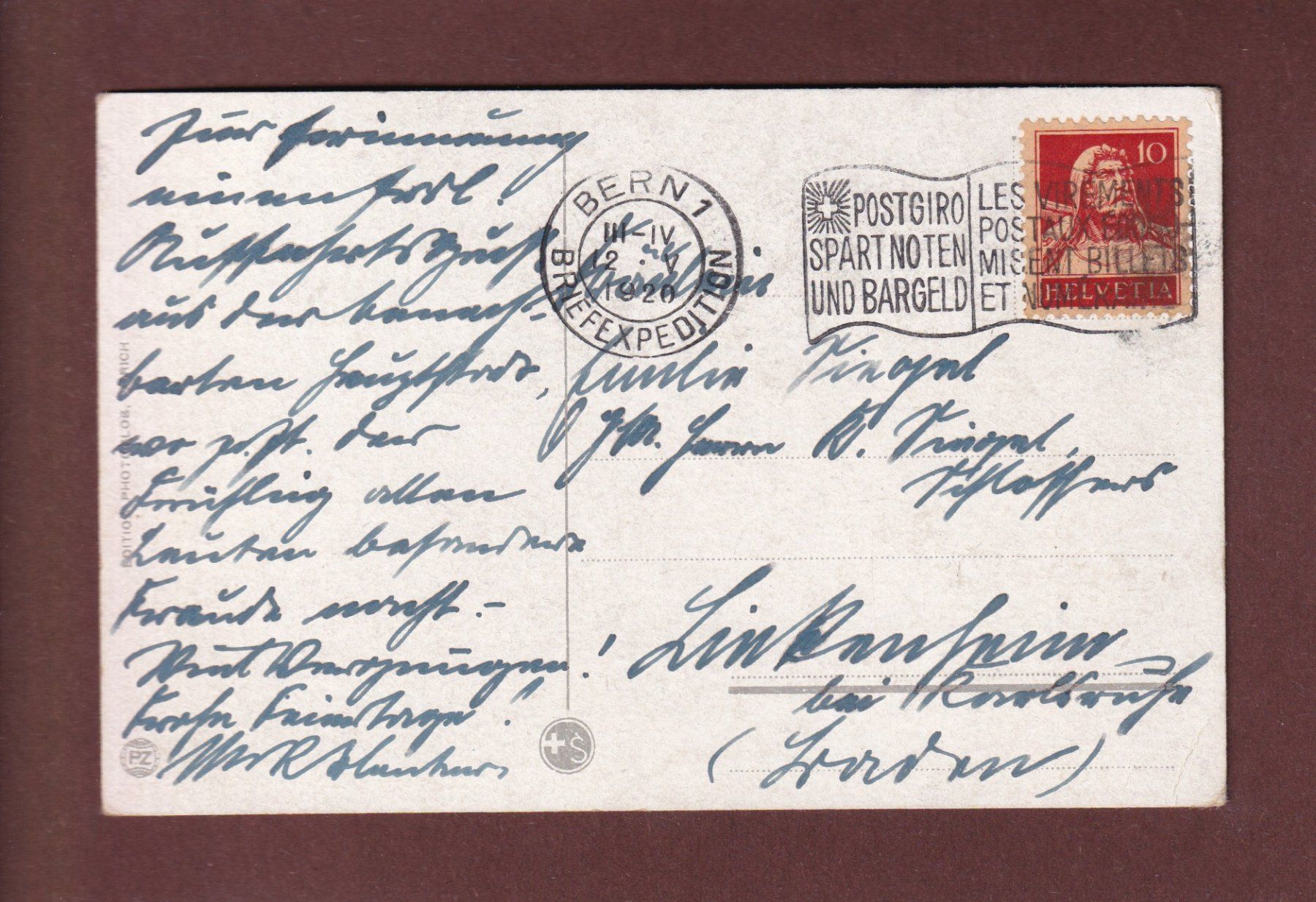 Cartes postales: SCHLOSS SCHADAU am Thunersee - 1920 – D'occasion à Pully par nicecards-shop 1