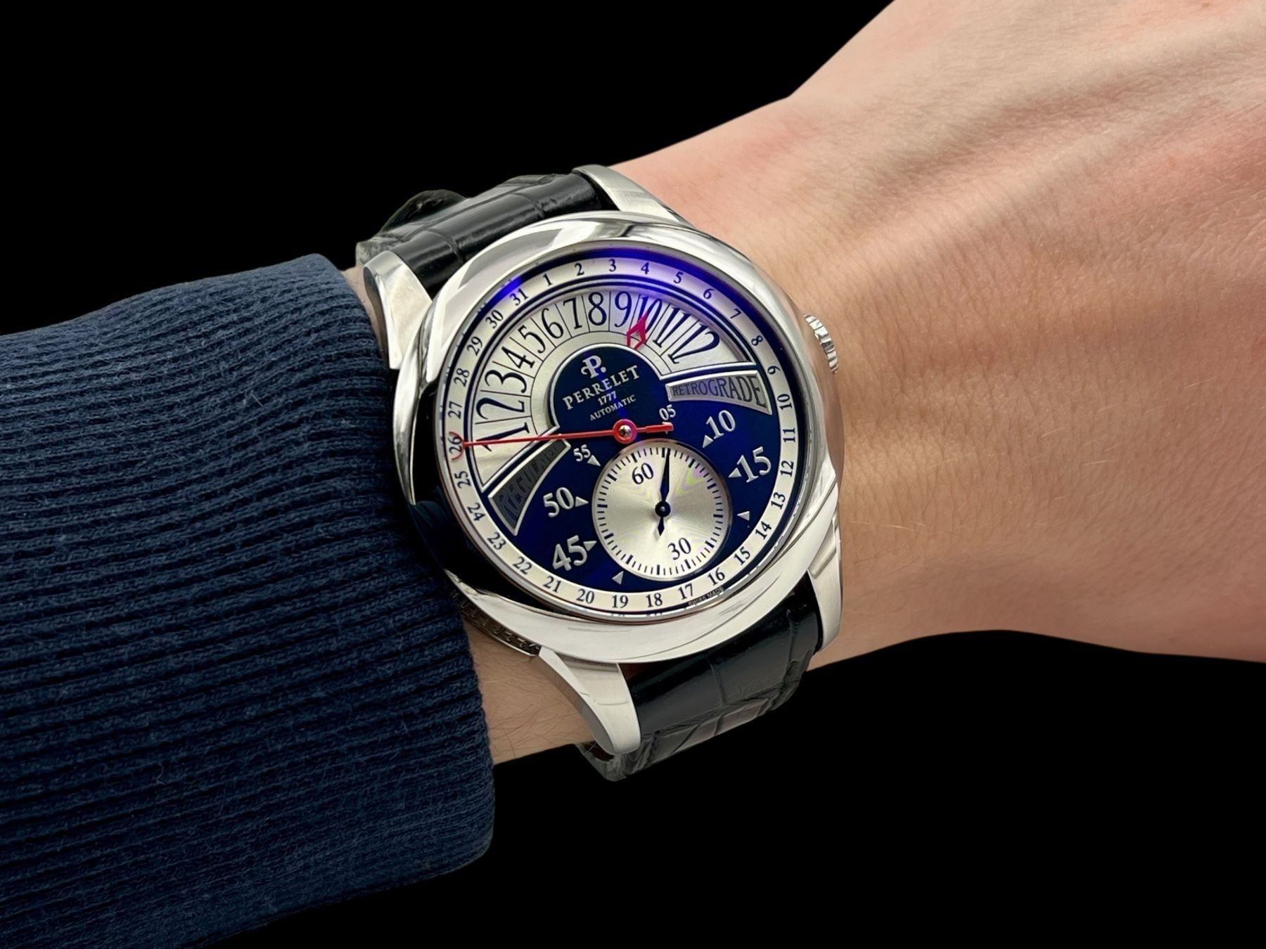 Perrelet Orologi: Perrelet Regulateur Retrograde A1041/A0042 – Usato da Lajoux JU venduto da Enzo_ 6