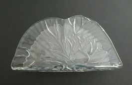 Servietten-Ständer, Halter für Servietten, Glas mit Seerose