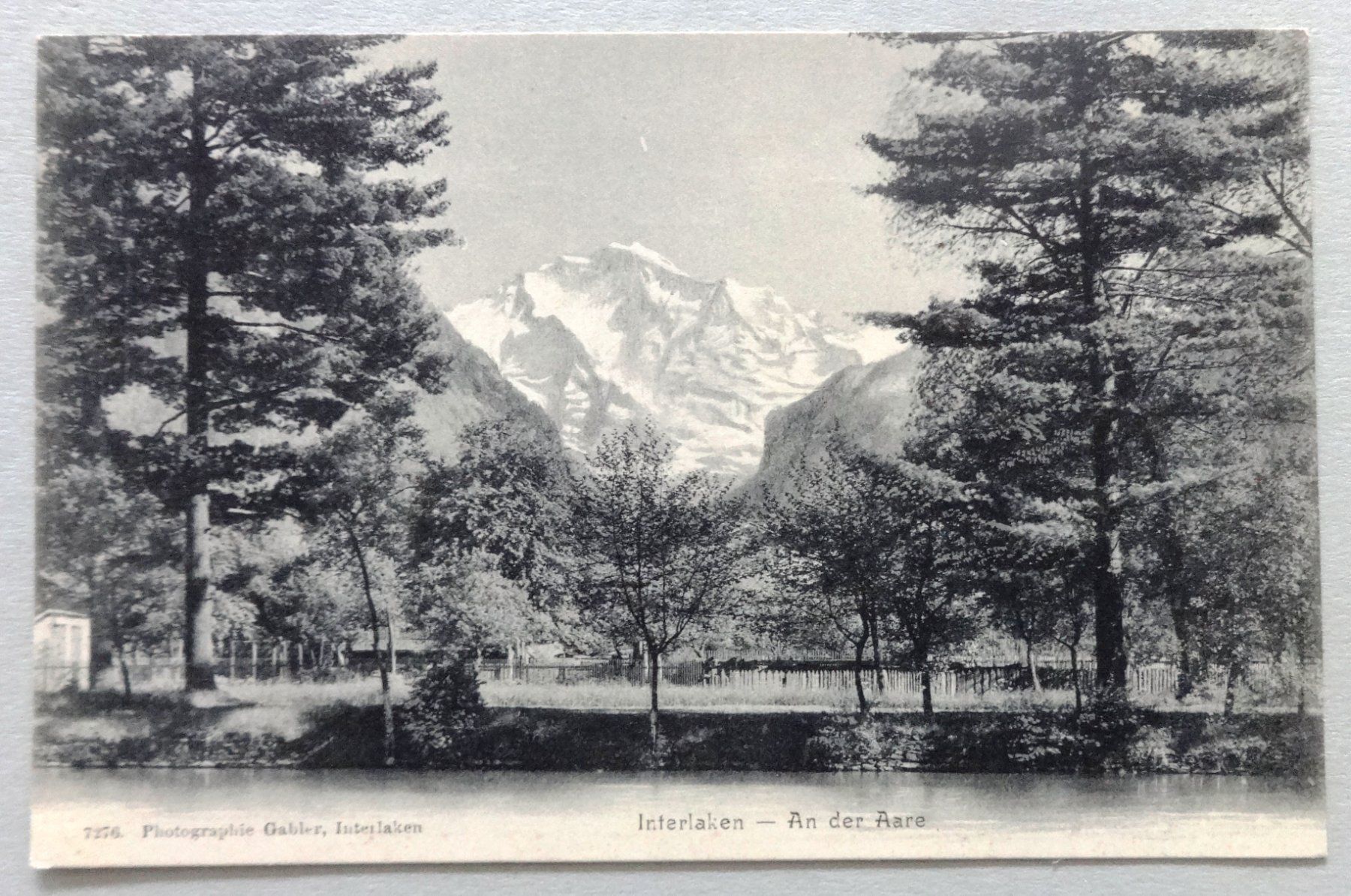 Cartoline postali: Interlaken - An der Aare – Usato da Fétigny venduto da Billy2miny