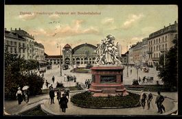 Basel, Strassburger Denkmal mit Bundesba