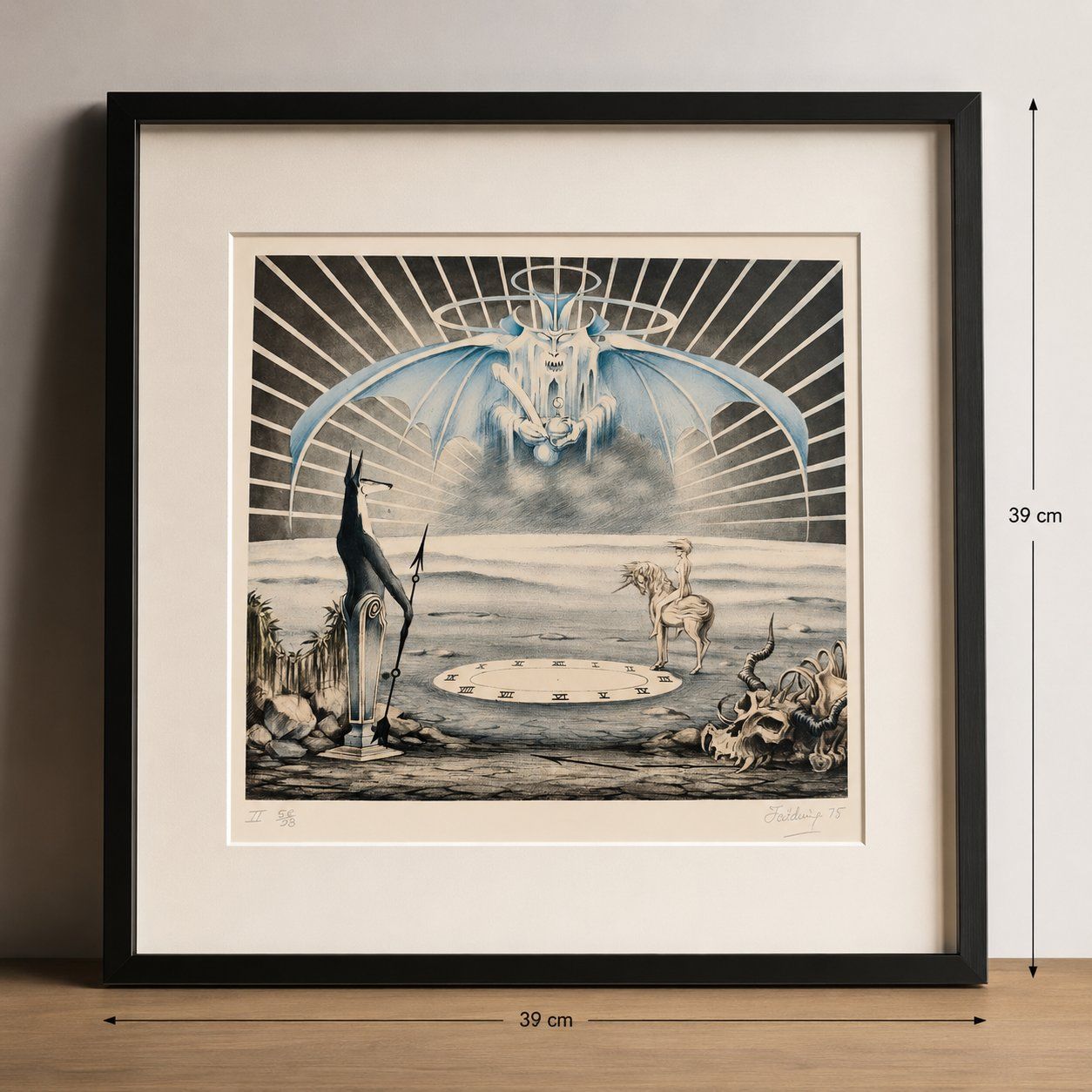 Grafiken & Lithographien: Lithographie William feilding surréalisme – Gebraucht aus Montreux von LeVintage33