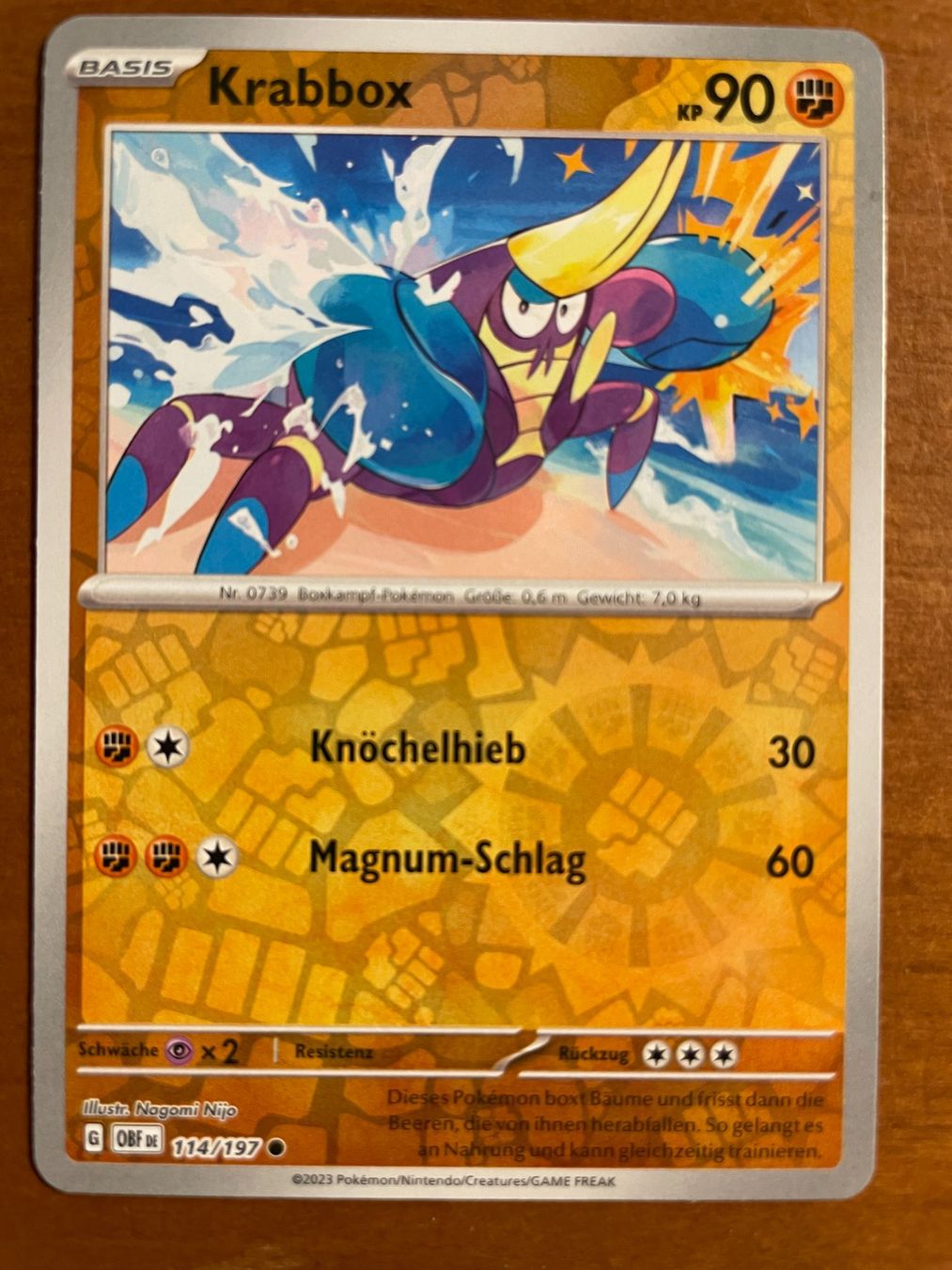 Pokémon Carte collezionabili: Pokemon Krabbox Reverse (Versand gratis) – Nuovo (secondo la descrizione) da Chur venduto da Angerson