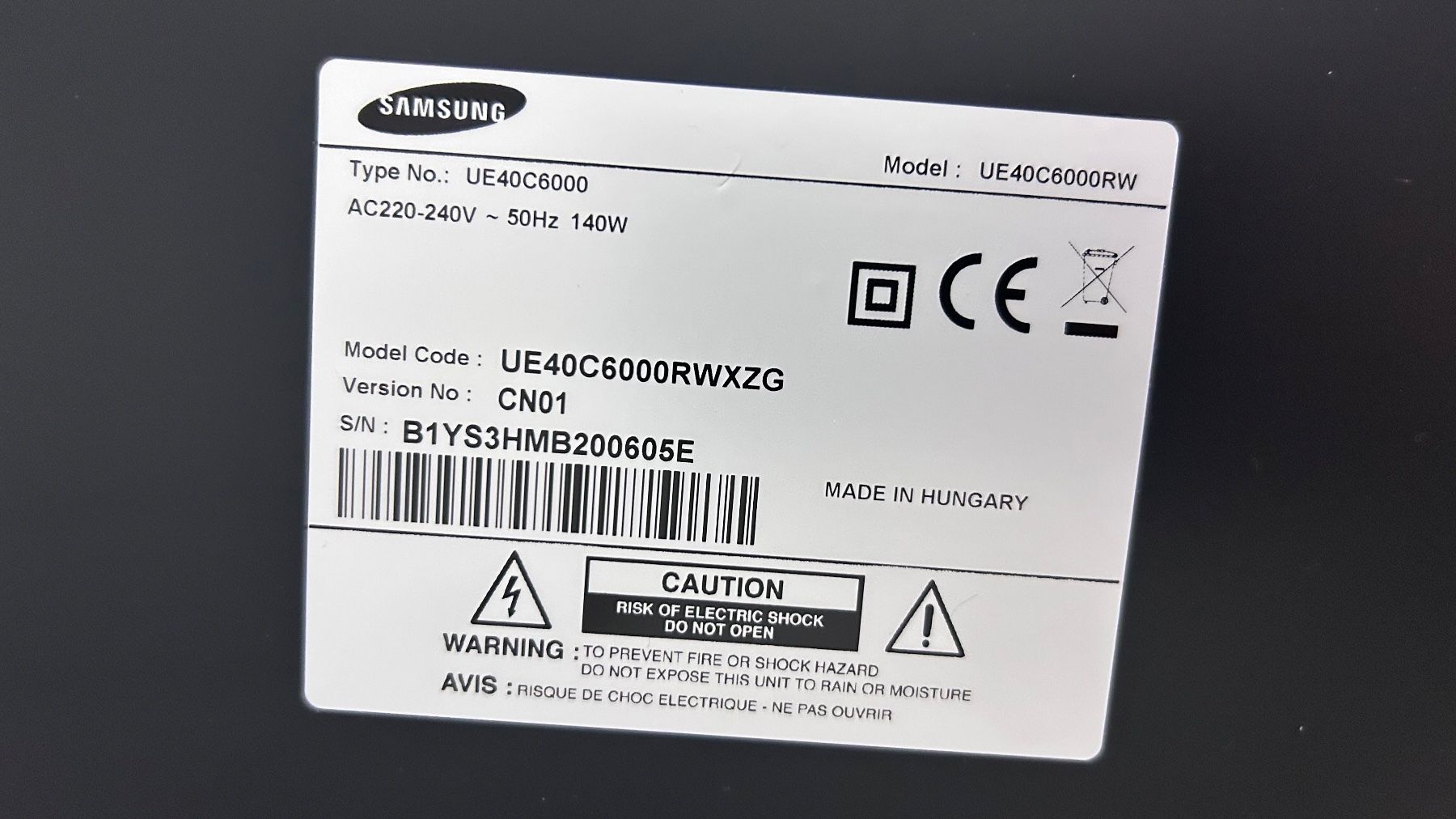 Samsung Monitor: Samsung Flachbildschirm-TV 40Zoll – Usato da Ostermundigen venduto da downunder08 3