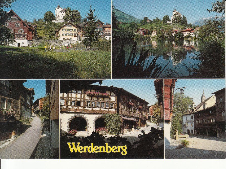 Cartoline postali: Werdenberg, ca. 1970 – Usato da Bürglen TG venduto da StampGraf