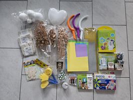 Bastelmaterial Set gemischt gebraucht guter Zustand