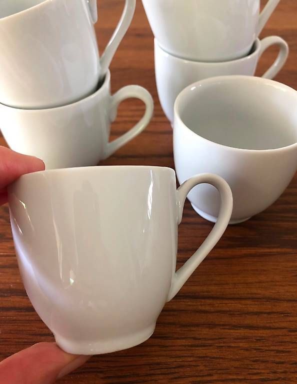 Tazze: 6x Espresso Tassen weiss – Usato da Huttwil venduto da liwttuh 1