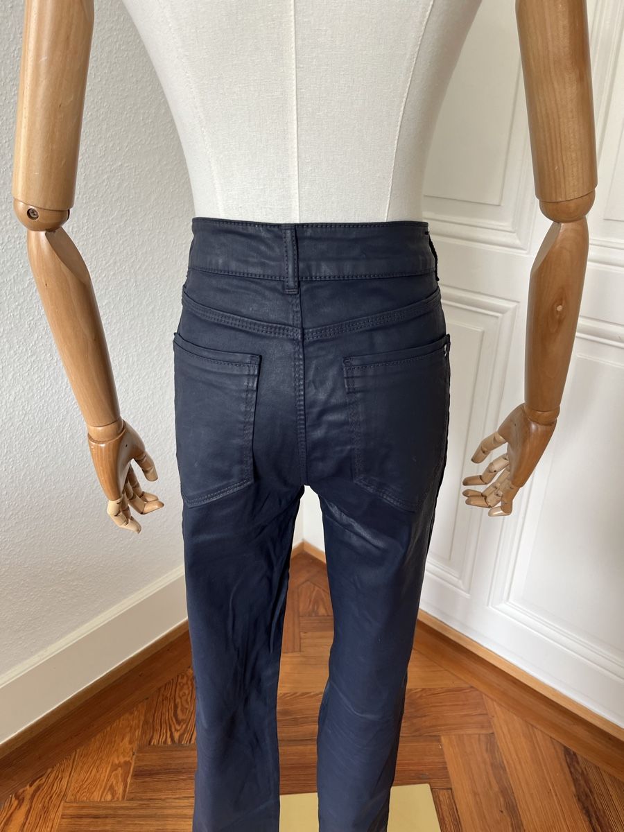 Massimo Dutti Jeans: Massimo Dutti Coated Jeans, Size 38, Dark Blue. – Usato da Mies venduto da Nib2011 5