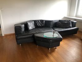 Rolf Benz: Sofa Landschaft mit Beistelltisch und Rückenlehne