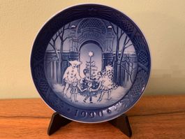 1990: Weihnachtsteller Royal Copenhagen, Dänemärk, original