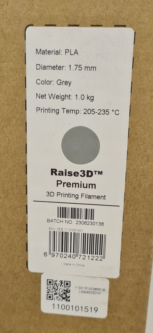 Filament: Filament   PLA   GRAU      >>>>  GRATIS - VERSAND – Neuf avec emballage d'origine à Lyss par rochen54 1