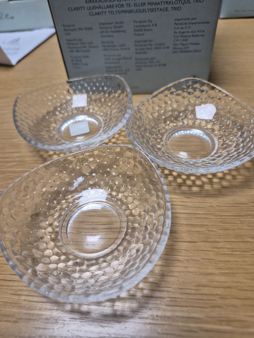 Partylite Portacandele: partylite kerzenhalter Aqua Trio – Nuovo (secondo la descrizione) da Buttikon SZ venduto da sefa02 2