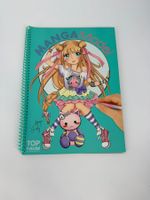 Manga Model Malbuch / Stickerbuch Top Model Depesche