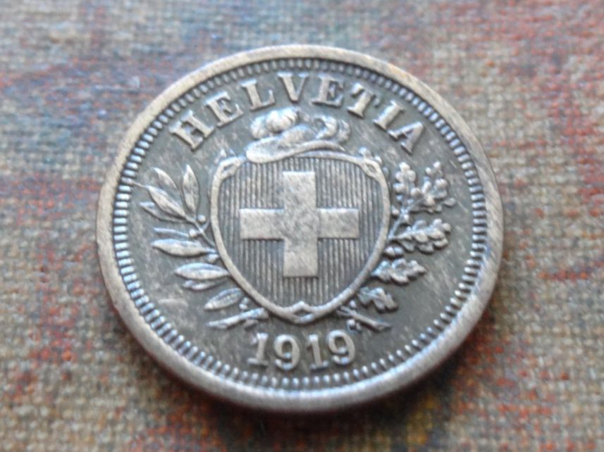 Tutti le monete: 1 Rp. 1919  (B) – Usato da Romanel-sur-Lausanne venduto da Swift13