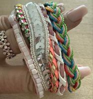 Armband Set mit Glitzer und Perlen neuwertig