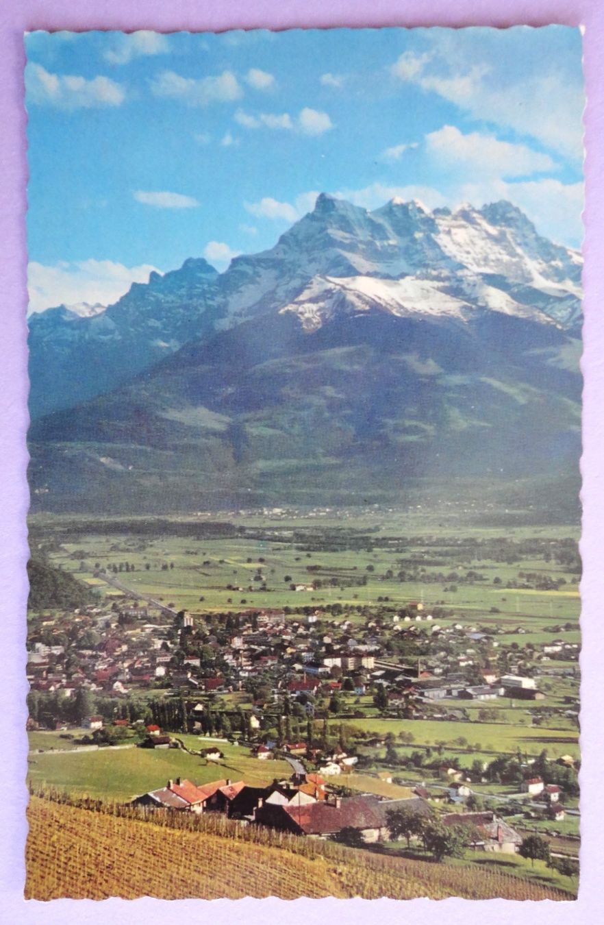 Cartoline postali: Aigle et les Dents du Midi – Usato da Fétigny venduto da Billy2miny
