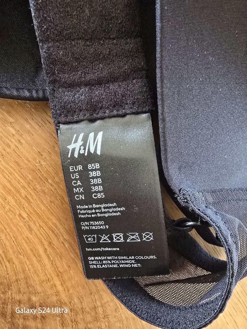 H&M Altra biancheria intima: Schwarzer H&M BH, Grösse 85B - schwarz – Usato da Kloten venduto da Salentina64 2