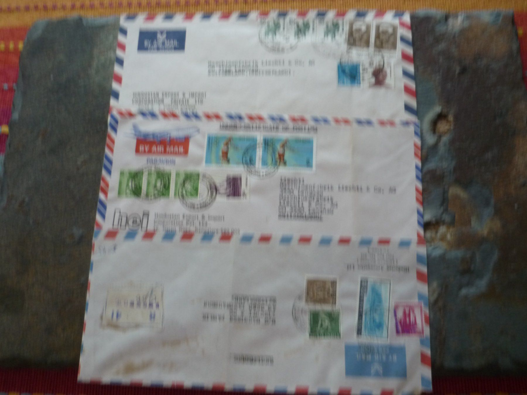 Tutti i francobolli: Alte Briefe mit Briefmarken aus Indien. – Usato da Langnau i. E. venduto da Laendu7000 1