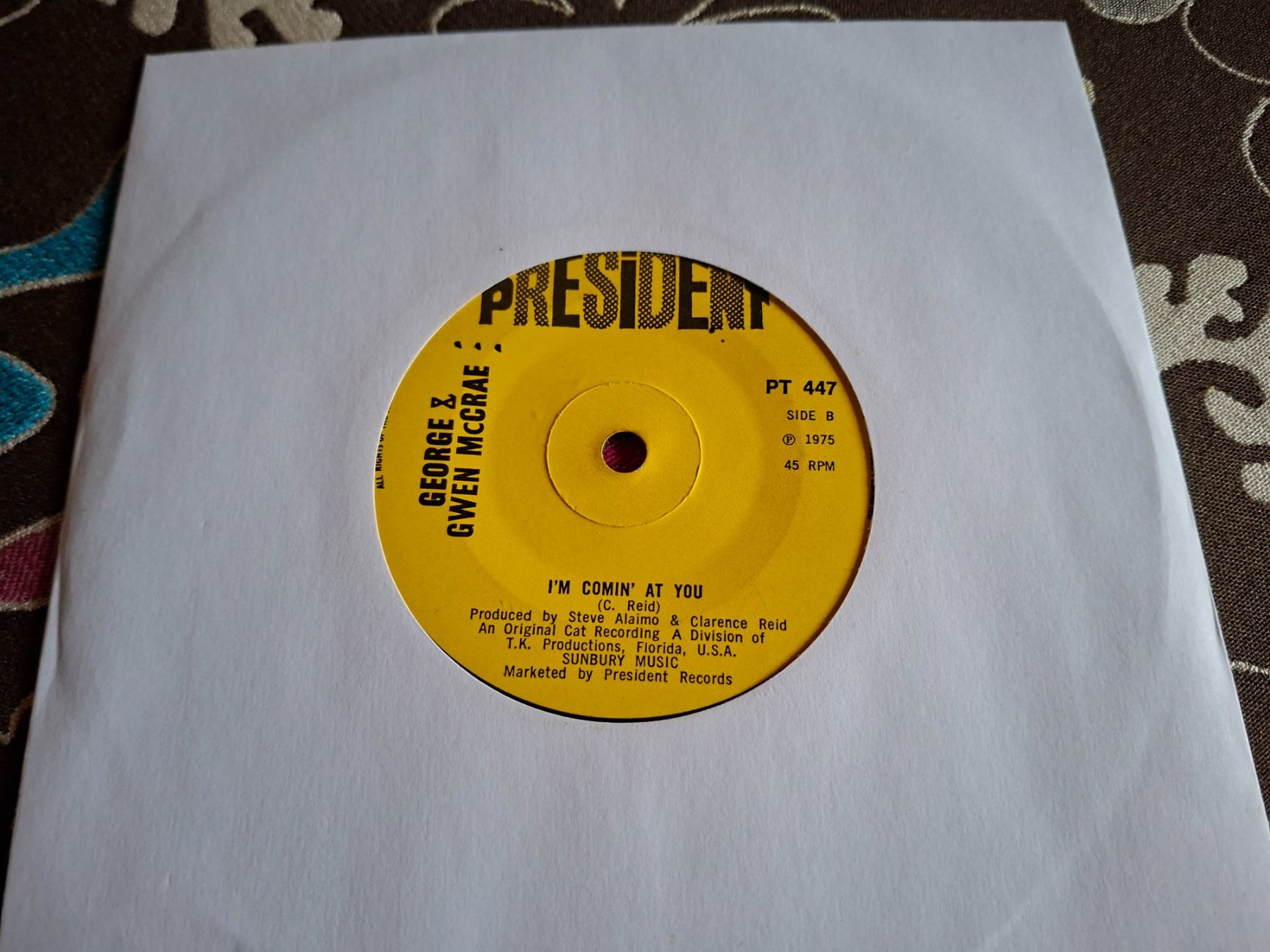 Schallplatten: Single 7'' George & Gwen McCrae – Gebraucht aus Burg AG von ..machine_rec..