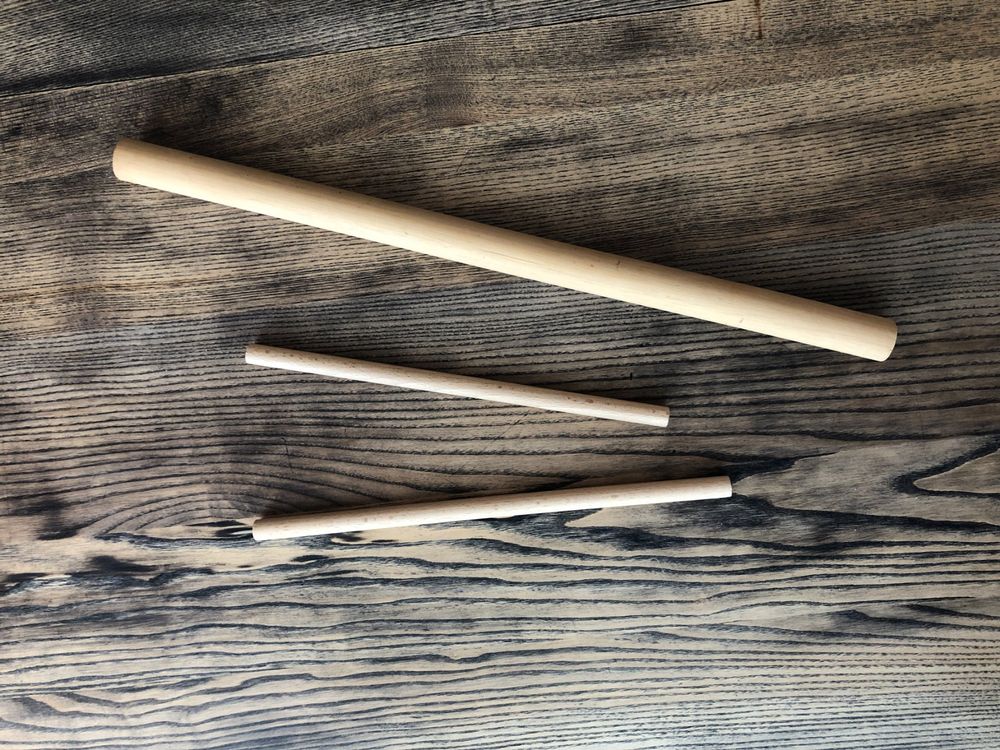 EPIGEIST 6 Stück Birkenholzstäbe - Getrocknete DIY Holzstämmchen 30cm Für Bastelprojekte