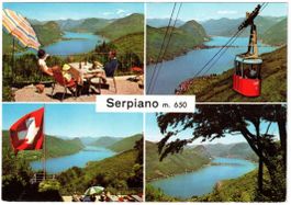 Serpiano - 4 Bild AK