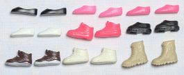 9 Paar - Barbie - Zubehör - Stiefel - Schuhe