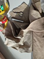 Leder Reste Möbelleder taupe
