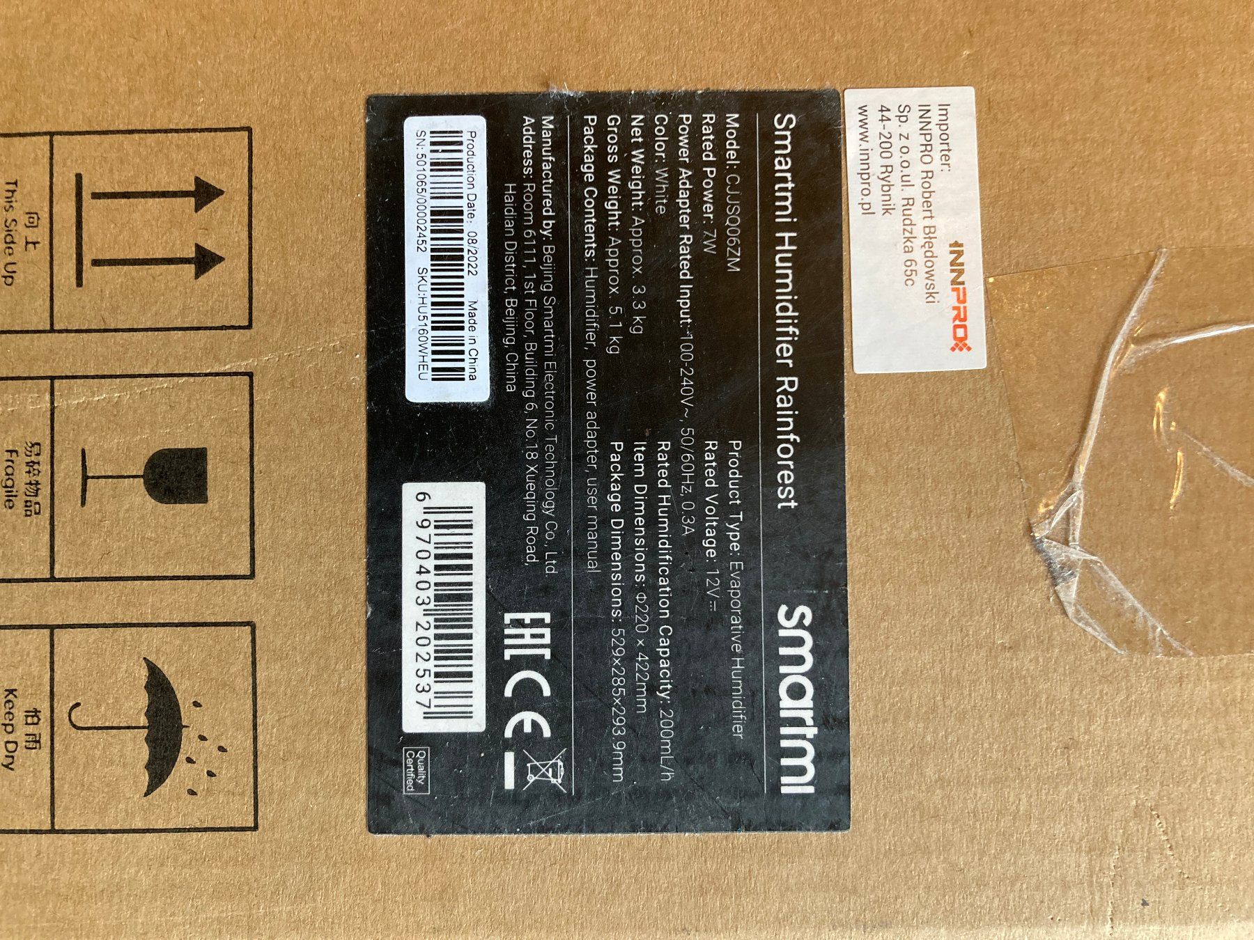 Xiaomi Umidificatori d'aria: Humidifier Smartmi  Rainforest Homekit Smart Home – Usato da Saas-Grund venduto da GarageSaleToday 3