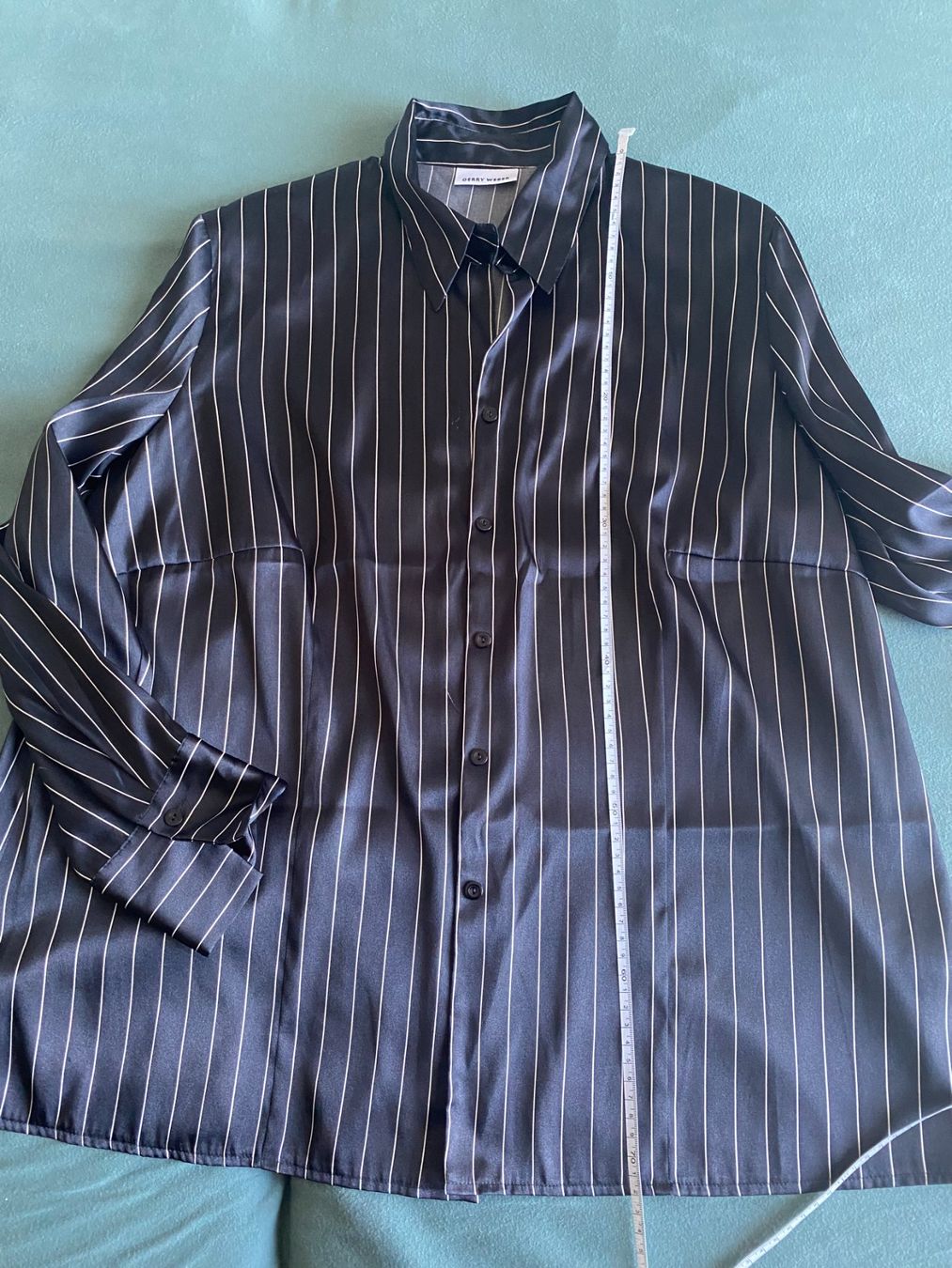 Gerry Weber Camicette: NEU, Bluse, Hemd Gerry Weber, schwarz gestreift, Gr. 48 – Nuovo (secondo la descrizione) da Gümligen venduto da Primeselection