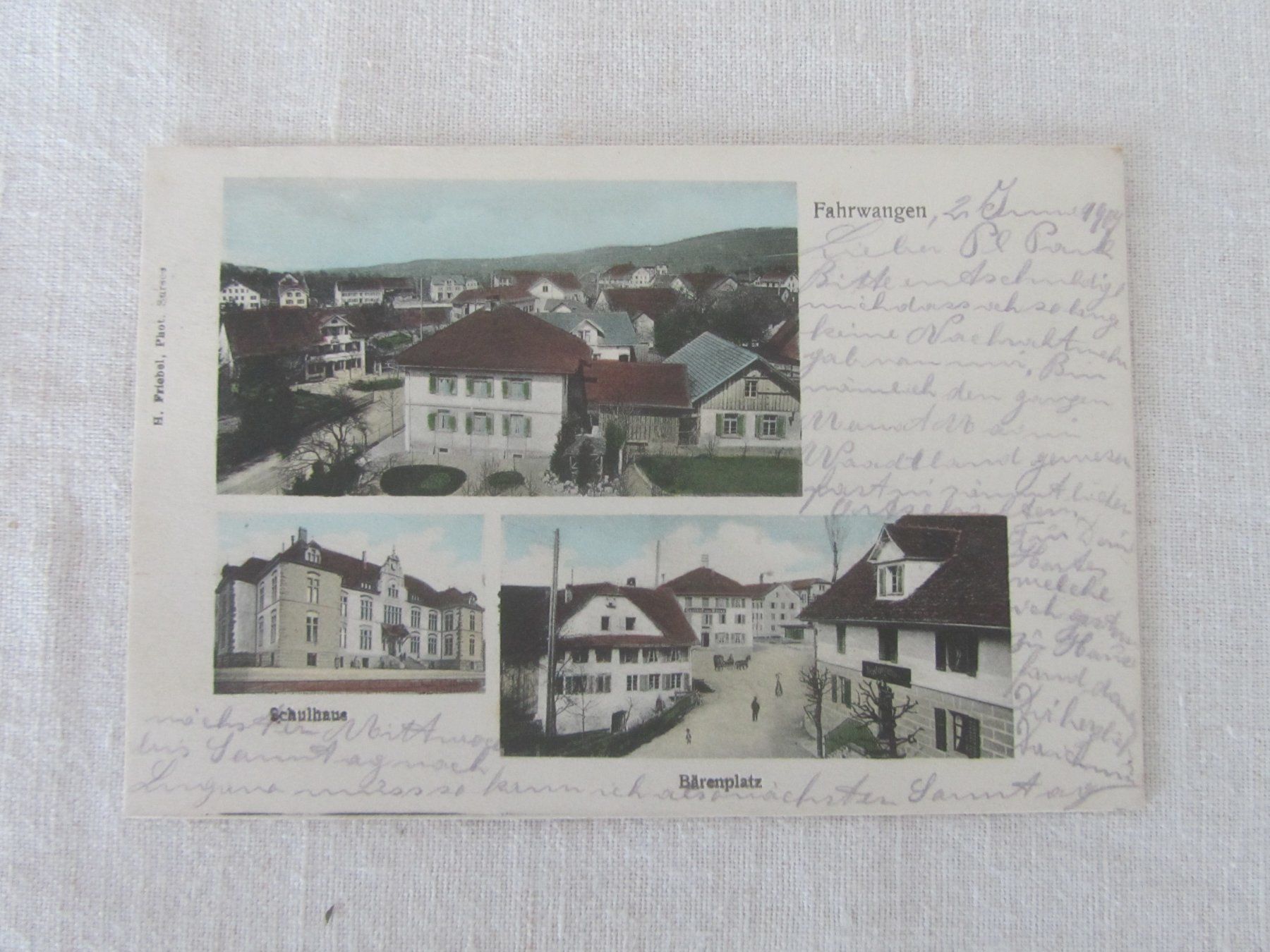 Cartoline postali: Alte Ansichtskarte Fahrwangen AG – Usato da Seengen venduto da mikelele