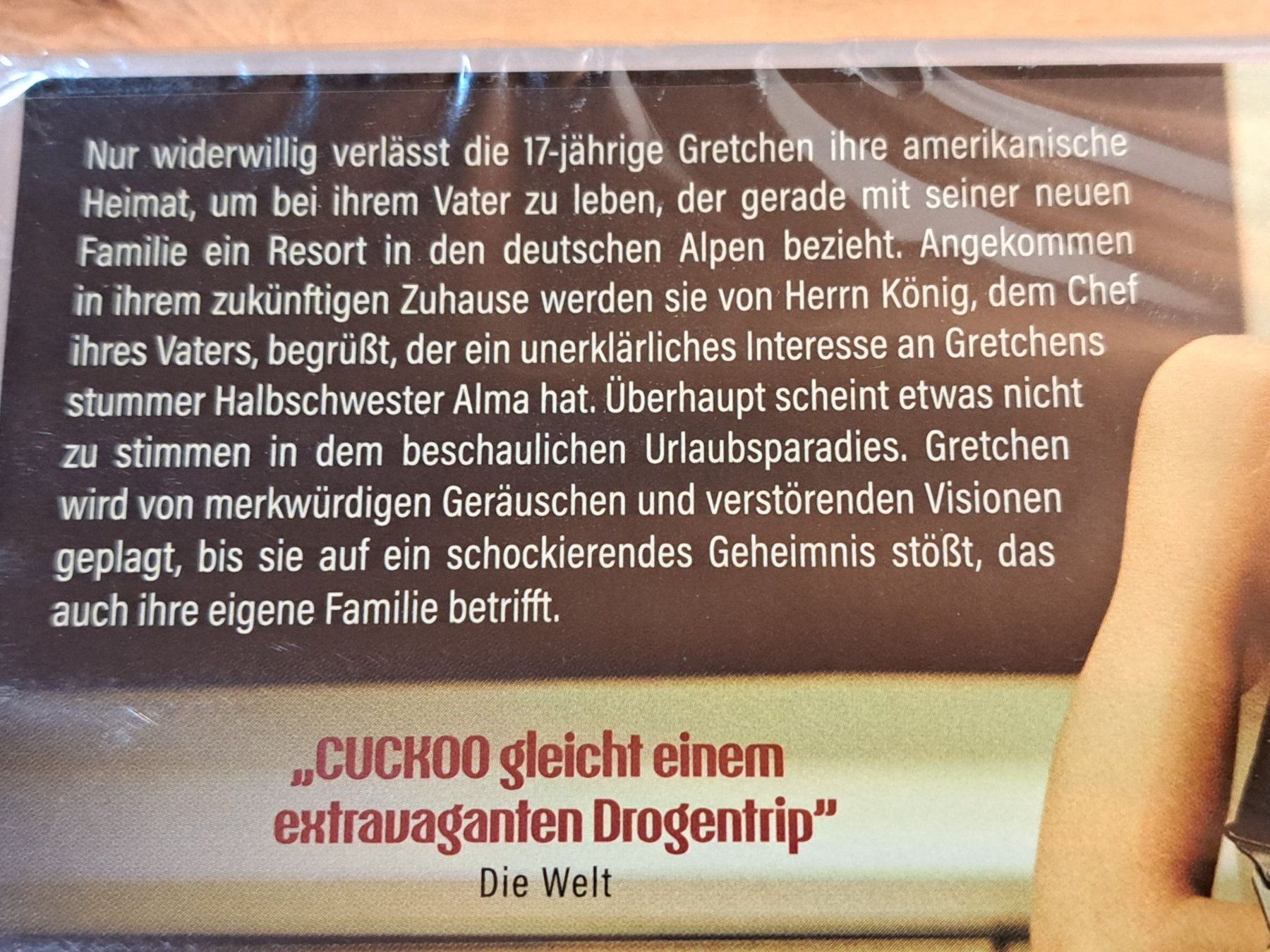 Tutti i DVDs: DVD CUCKOO von Tilman Singer.  NEU Verpackt – Nuovo e nell'imballaggio originale da Unterseen venduto da Kanica 2