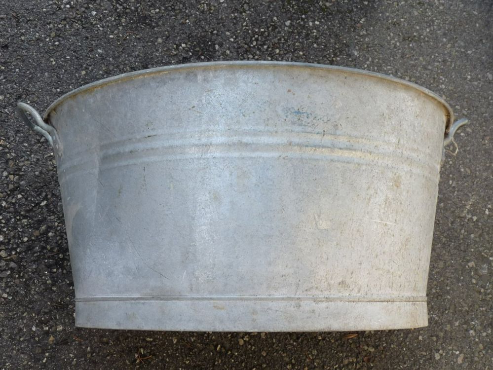 American Metalcraft MTUB12 Wanne, Verzinkt, Mit Seitlichem Griff – 30,5 Cm Durchmesser, 7,6 Cm Hoch, Aus Stahl