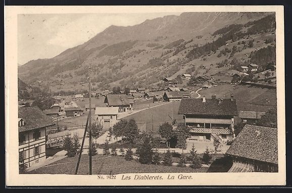 Cartoline postali: AK Les Diablerets, La Gare, Bahnhof – Usato da Berlin venduto da bartko-reher