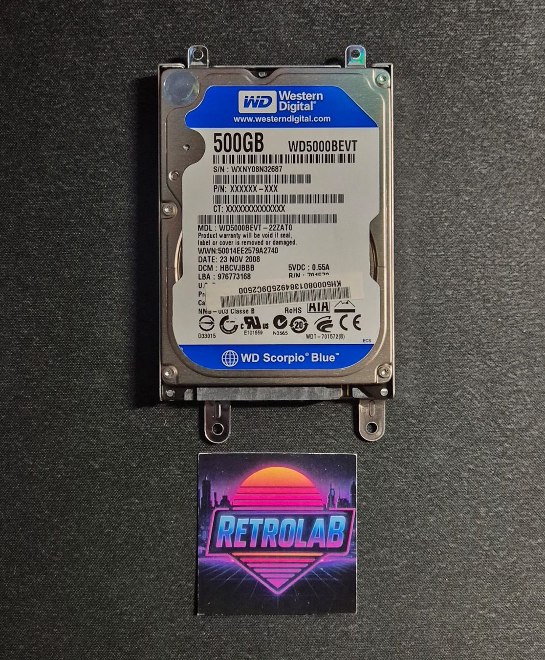 Western Digital Dischi rigidi: Western Digital 500GO 2.5" SATA – Usato da Neyruz FR venduto da RetroLab_