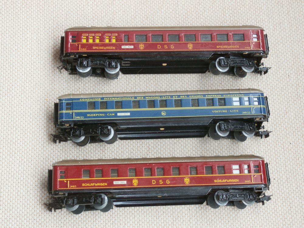 Wagon-Lits MARKLIN Échelle I – Grand Modèle 33cm Avec Aménagements – Rare