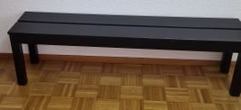 Schwarze Bank gebraucht von Ikea