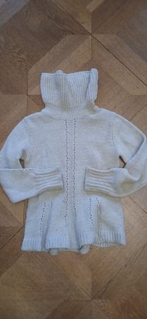 Damen Rollkragenpullover beige Strick gut erhalten von AP, M