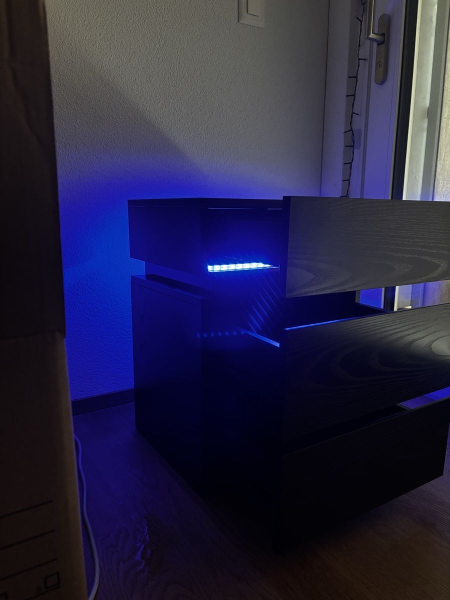 Comodini: Nachttisch Vasagle Moon mit LED-Beleuchtung – Usato da Horn venduto da Valentino_A 2