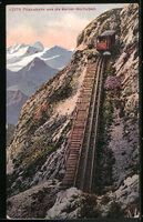 AK Pilatusbahn und die Berner Hochalpen