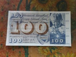 SUISSE  100  Francs  1973  (8409)  Billet