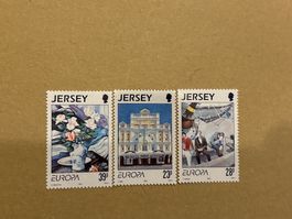 3 Jersey EUROPA Briefmarken 1993 guter Zustand