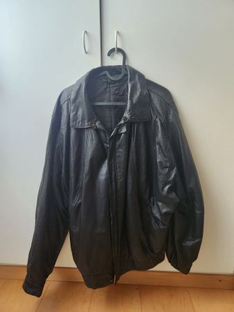 Lederjacke schwarz Grösse M