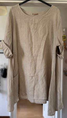 TUNIQUE OVERSIZE EN LIN!! M SOLDES DE FIN DE SAISON
