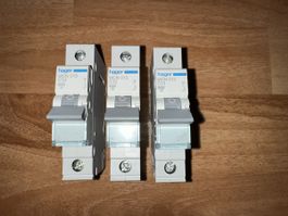 3x Hager Leitungsschutzschalter FI/LS MCN 013 C13