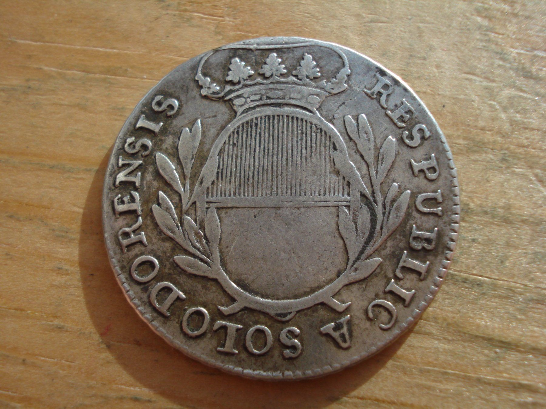 Tutti le monete: (S) Solothurn 20 Kreuzer 1794 – Usato da Erlach venduto da Net-Coins