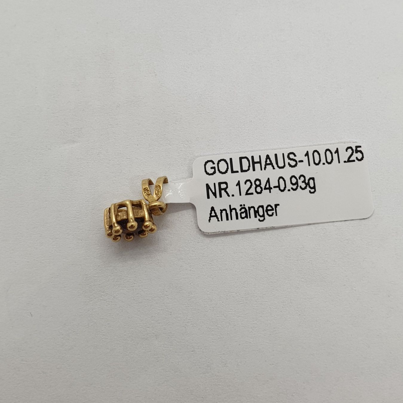 Anhänger: Echt 18K Gold - Granat Anhänger – Gebraucht aus Luzern von Luzern-Goldhaus 1