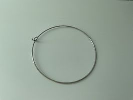 Choker Necklace Silver Tone, Metal